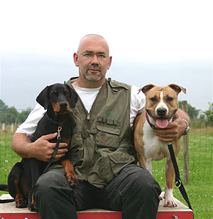 Rudi met 2 honden